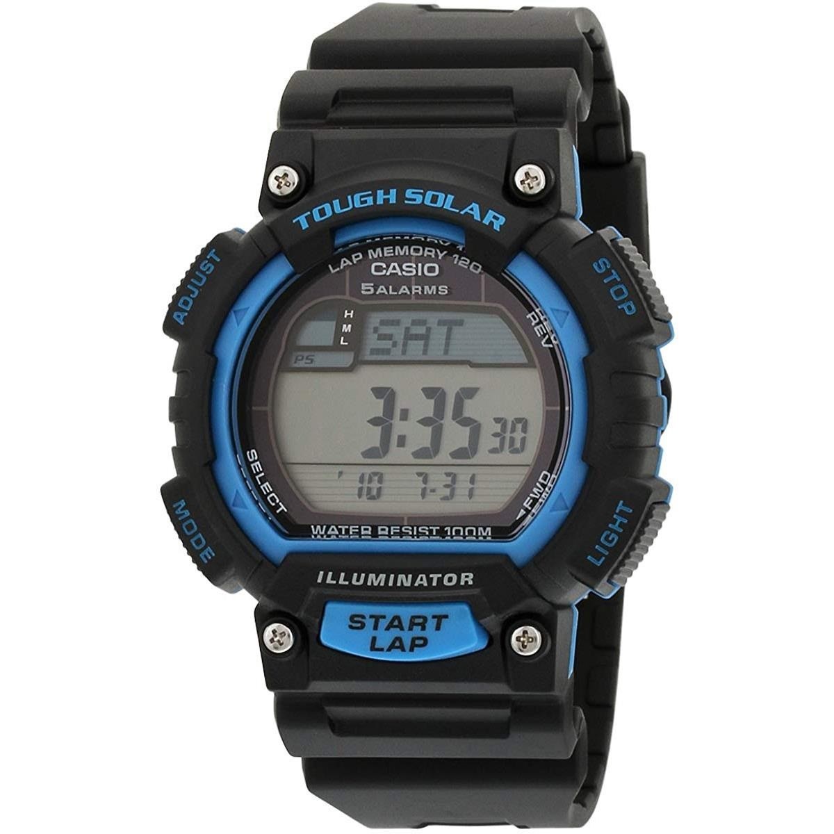 ساعت مچی اورجینال مردانه کاسیو Casio مشکی-آبی | مشکی| مشکی| کد رفرنس STL-S100H-2AVDF