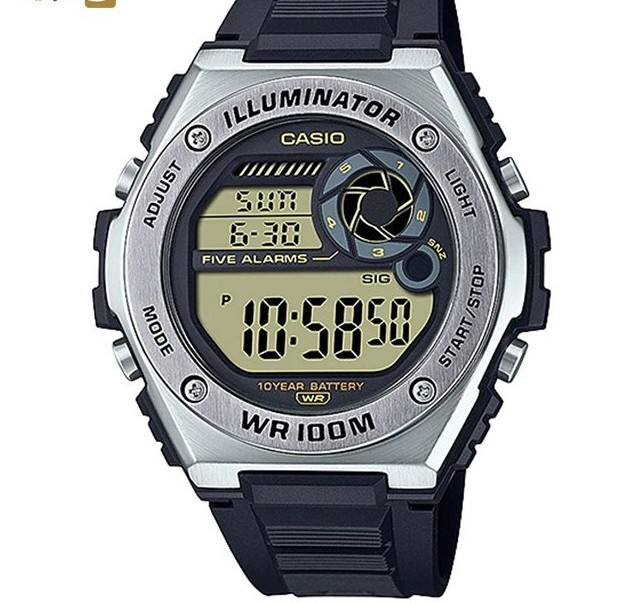 ساعت مچی مردانه کاسیو مدل MWD-100H-1AVDF با بند رزین اصلی