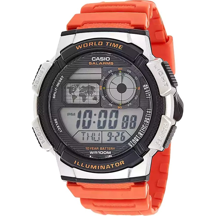 ساعت مچی دیجیتال مردانه کاسیو مدل AE-1000W-4B با بند رزینی اصلی